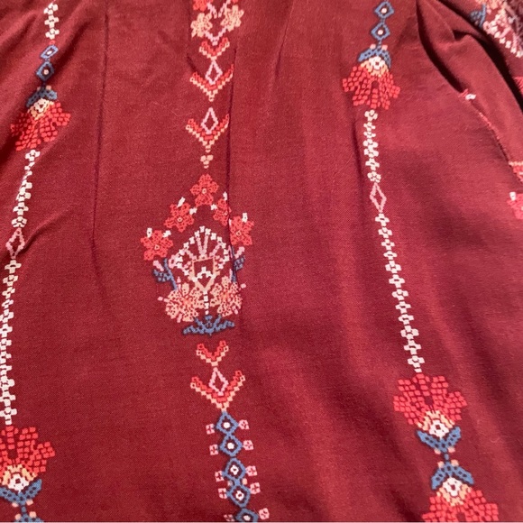 Samantha Dru Rust Print Tie At Ankle Pants s/Small….so comfortable!! - Picture 5 of 5